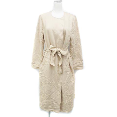 ナチュラルビューティーベーシック NATURAL BEAUTY BASIC ノーカラーコート ロング...