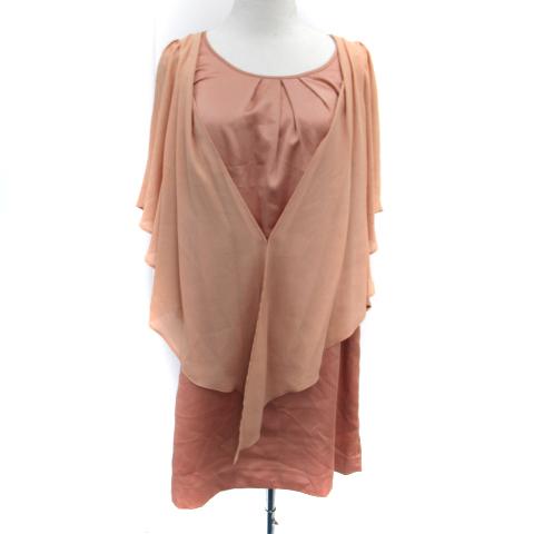 ロートレアモン BLACK パーティードレス ワンピース ひざ丈 半袖 ドルマンスリーブ インナー付...