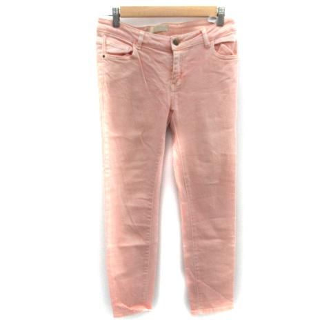 ザラ ベーシック ZARA BASIC デニムパンツ ジーンズ スキニー アンクル丈 ウォッシュ加工...