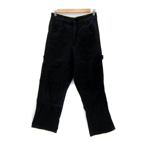 ジャバ JAVA ペインターパンツ ロング丈 無地 L 黒 ブラック /SY21 レディース