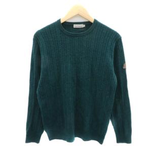 ハッシュパピー Hush Puppies ニット カットソー 長袖 M 緑 グリーン /YK10 レディース