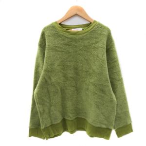 フォーワンセブンバイエディフィス 417byEDIFICE ニット セーター 長袖 オーバーサイズ M 黄緑 /YK47 レディース
