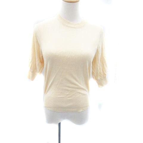 未使用品 グローブ grove ニット カットソー クルーネック 五分袖 タンクトップ 2点セット ...