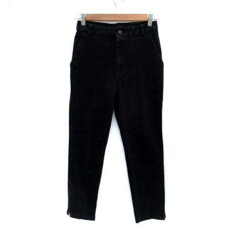 ダブルビー wb デニムパンツ ジーンズ スキニー アンクル丈 36 S 黒 ブラック /SM15 ...