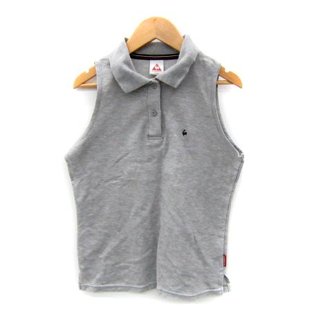 ルコックスポルティフ le coq sportif ポロシャツ ノースリーブ ポロカラー 無地 L ...