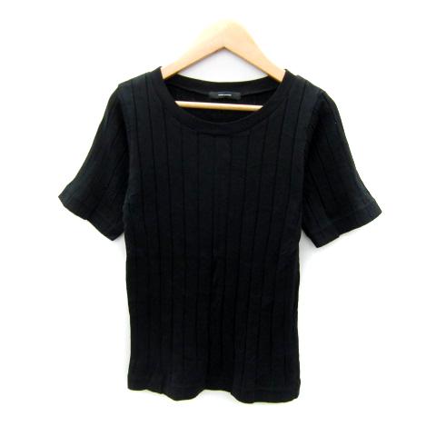 ジャーナルスタンダード JOURNAL STANDARD リブカットソー 半袖 ラウンドネック 無地...