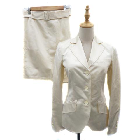 カルソン フォーマル セットアップ 上下 オープンカラージャケット ミドル丈 タイトスカート ひざ丈...