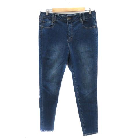 ノアールレーベル n'OrLABEL デニムパンツ ジーンズ テーパードパンツ ウォッシュ加工 3L...