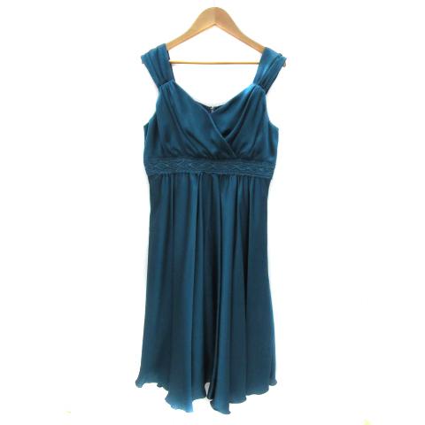 クリアインプレッション パーティードレス ワンピース ひざ丈 ノースリーブ Vネック レース 3 エ...
