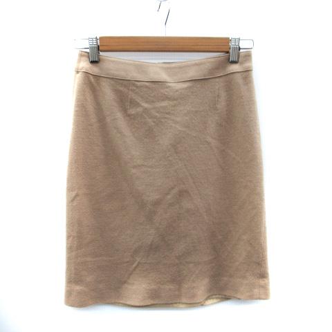 アナイ ANAYI タイトスカート ひざ丈 36 S ベージュ /SM15 レディース