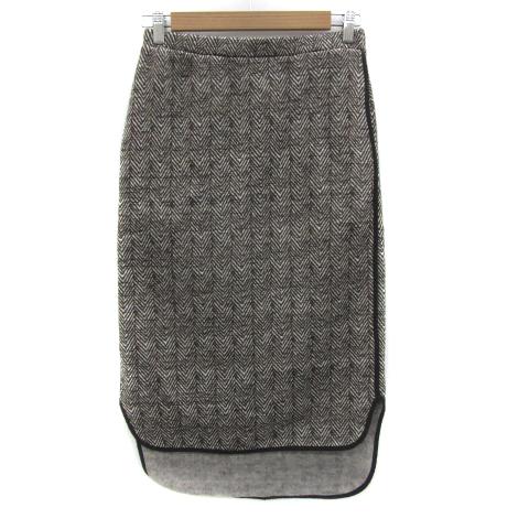 アメリカンラグシー AMERICAN RAG CIE タイトスカート ロング丈 ヘリンボーン柄 F ...