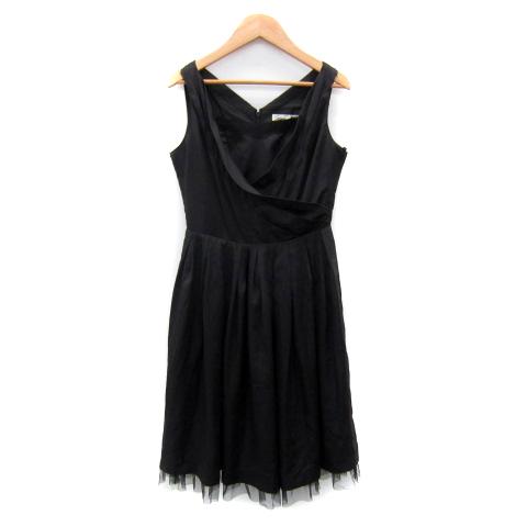 未使用品 ピンキーガールズ リュクス パーティドレス ワンピース ノースリーブ カシュクール レース...