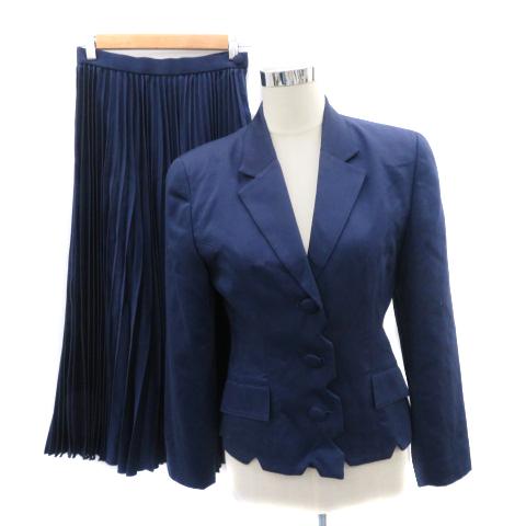 ドミニクデュマ フォーマル セットアップ 上下 テーラードジャケット 総裏地 シングルボタン プリー...