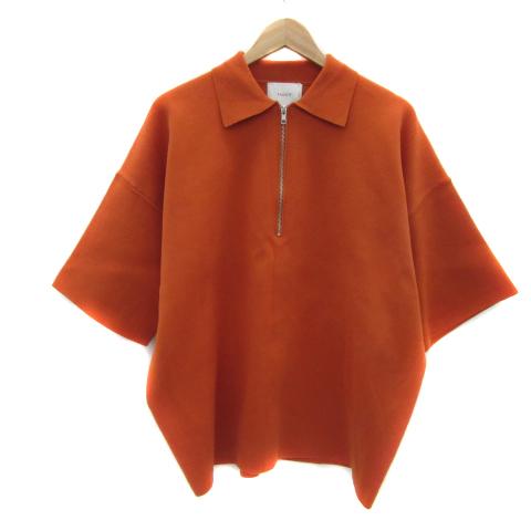 未使用品 マノフ MANOF BASIC POLO KNIT TOPS ニットポロシャツ 半袖 ハー...