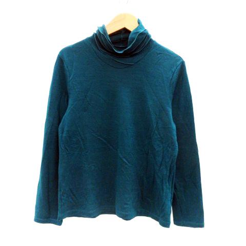 エバンピコネ EVAN-PICONE カットソー ハイネック 長袖 無地 L 緑 グリーン /HO3...
