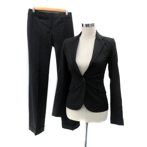 エムプルミエ スーツ セットアップ 上下 テーラードジャケット シングル スラックスパンツ ロールア...