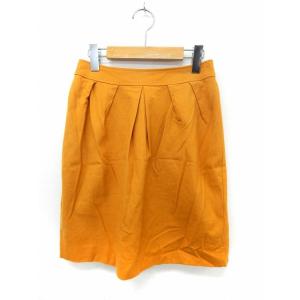 ユナイテッドアローズ UNITED ARROWS スカート 膝丈 タイト タック ウール 36 マス...