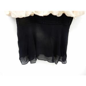 ワンピース 膝丈 シフォン 七分袖 バックジッ...の詳細画像5