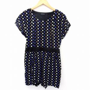 マザーハウス MOTHERHOUSE*コットン羽織ワンピース*M薄手ギャザー