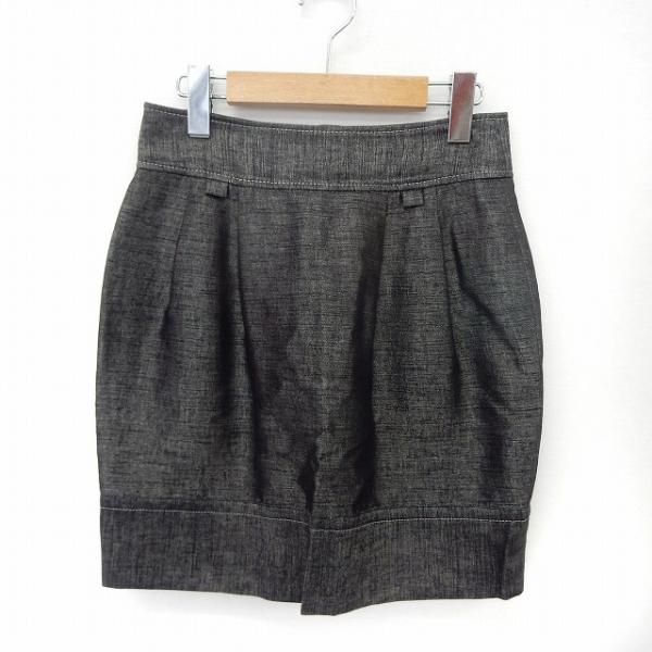 ユナイテッドアローズ UNITED ARROWS スカート ミニ タイト バックジップ シンプル 3...