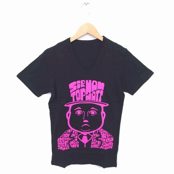 未使用品 ロエン Roen 箱付き トーマス コラボ Tシャツ カットソー Vネック プリント 半袖...