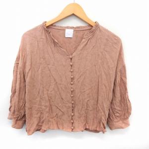 Bab ブラウス シャツ 七分袖 クルミボタン ...の商品画像