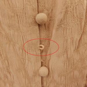 Bab ブラウス シャツ 七分袖 クルミボタン...の詳細画像3