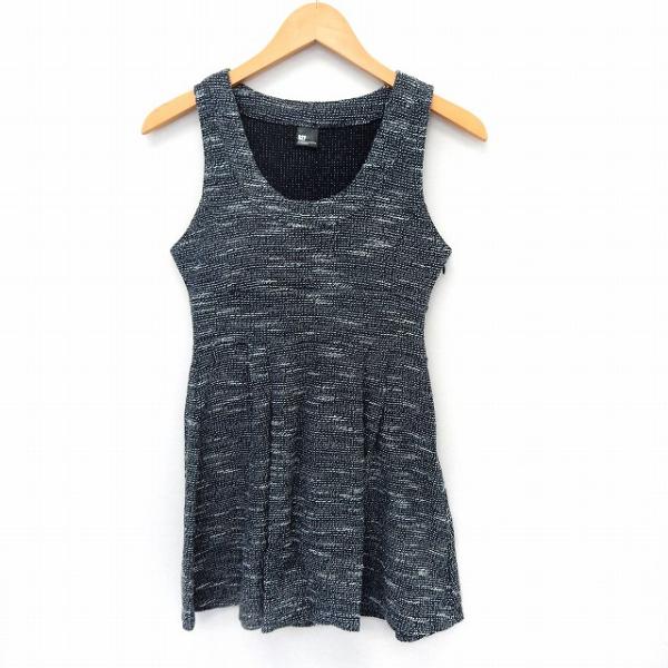 スライ SLY ワンピース ミニ ノースリーブ フレア ミックス生地 1 グレー /ST26 レディ...