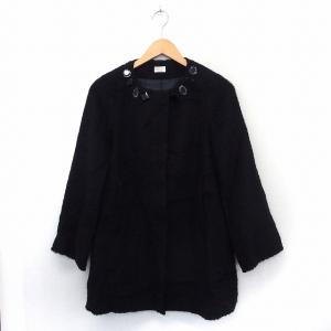 ザラ ベーシック ZARA BASIC Pコート ピーコート ロング丈 無地 ウール