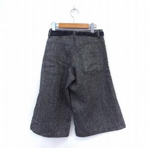 パンツ ハーフ丈 ボトムス ジップフライ リボ...の詳細画像1
