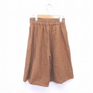 ノーブランド パンツ ワイド ガウチョ ウエス...の詳細画像1
