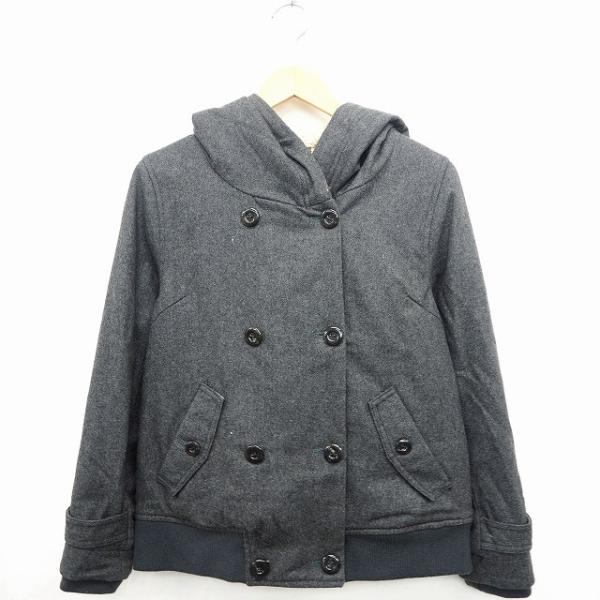 レイカズン Ray cassin コート アウター Pコート ピーコート 中綿 フード 裏起毛 リブ...