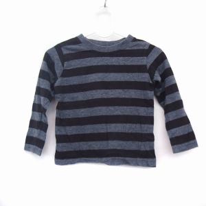 ファミリア 半袖Tシャツ トップス ボーダー柄 肩スナップ ベビー