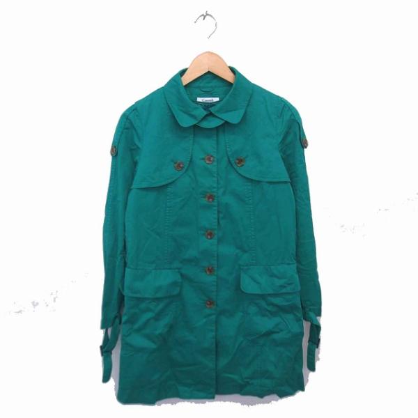 クーム COOMB スプリング コート アウター ライナー ミドル 薄手 40 グリーン 緑 /TT...