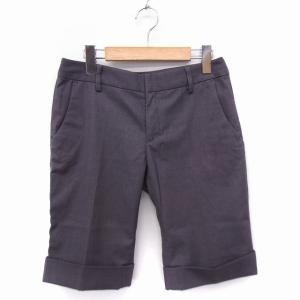 グリーンレーベルリラクシング ユナイテッドアローズ green label relaxing パンツ ハーフ 6分丈 セ36 グレー 灰 /FT29 レディース