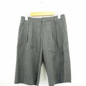 ギャルリーヴィー GALERIE VIE トゥモローランド パンツ ハーフ 総柄 シンプル ひざ丈 ウール 毛 00 グレー 灰 /MT51 レディース