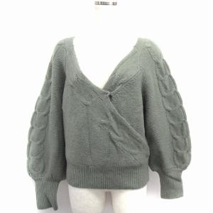 ビビィ Bibiy. FLORENTINA FRILL KNIT ニット セーター フリル F オフ