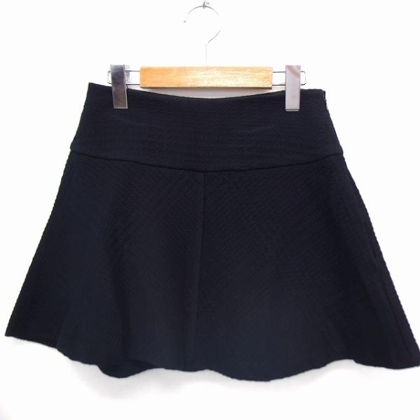 セオリー theory スカート フレア ミニ ウール混 コットン 綿 00 ブラック 黒 /FT9...