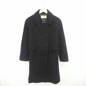 ラルトラモーダ LALTRAMODA ロング コート ダブル ウール 40 ブラック  