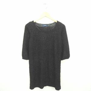 ロペ ROPE ワンピース ひざ丈 丸首 ラメ ...の商品画像