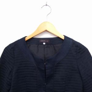 クローラ crolla ノーカラー ジャケット...の詳細画像3