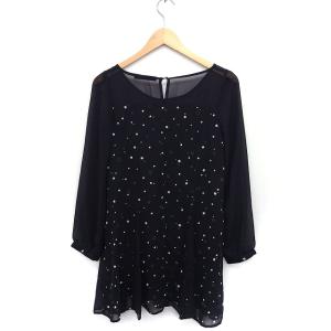 ヘザー Heather 星柄 シフォン ワンピ...の詳細画像1