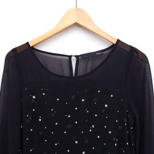 ヘザー Heather 星柄 シフォン ワンピ...の詳細画像3
