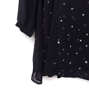 ヘザー Heather 星柄 シフォン ワンピ...の詳細画像5