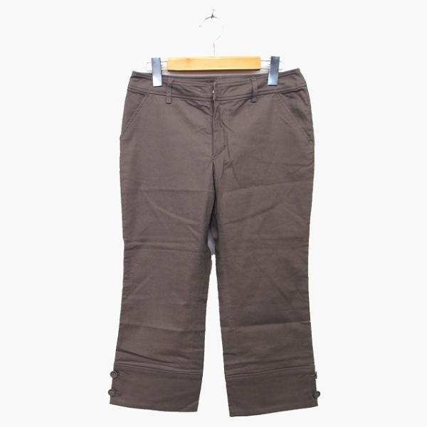 クランプリュス ミッシェルクラン KLEIN PLUS クロップド パンツ 麻混 綿混 無地 デザイ...