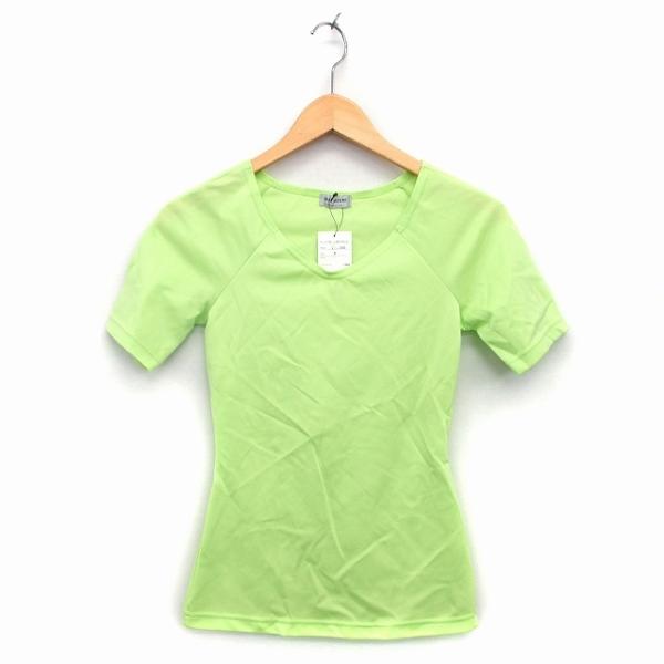 未使用品 ラストシーン LAST SCENE タグ付き Tシャツ カットソー Vネック 半袖 無地 ...