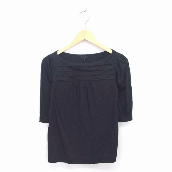 フラジール FRAGILE カットソー Tシャツ ボートネック 五分袖 38 緑 ダークグリーン /...