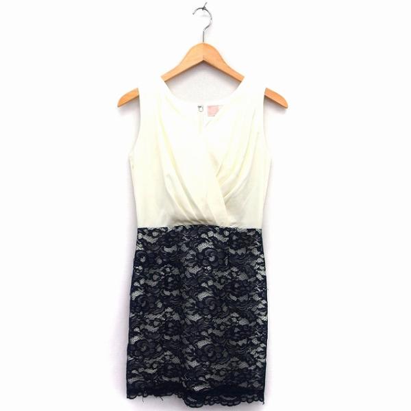 レディ Rady ワンピース パーティードレス 膝上 ミニ ノースリーブ Vネック フロントクロス ...