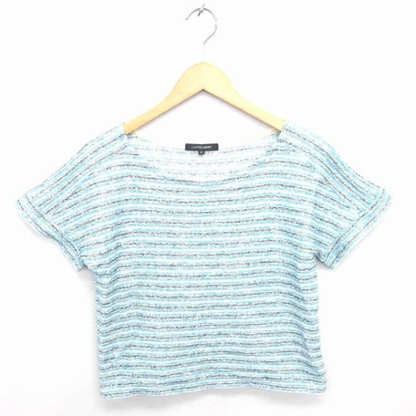 ロートレアモン LAUTREAMONT カットソー Tシャツ ボーダー ボートネック 半袖 38 タ...