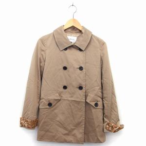 スピック&スパン Spick&Span トレンチコート 36 ベージュ 無地 ダブル